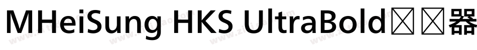 MHeiSung HKS UltraBold转换器字体转换